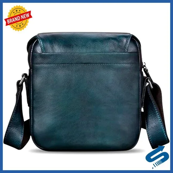 Genuine Leather Messenger Bag Crossbody Satchel Work Business Daily Purse